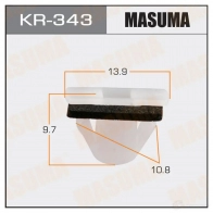 Клипса пластиковая MASUMA KR-343 1422885731 T4O5 9