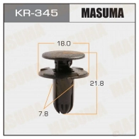 Клипса пластиковая MASUMA KR-345 1422886950 G PXQNDH