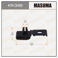 Клипса пластиковая MASUMA KR-349 1439697444 MY 6FX