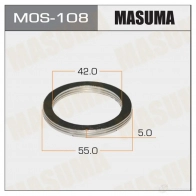Кольцо уплотнительное глушителя 42х55 уп. 20шт MASUMA Y9TEX MOS108 T9 UWYH6 1422883844