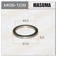 Кольцо уплотнительное глушителя 44х57 уп. 20шт MASUMA MOS-109 1422883807 P7L87H M