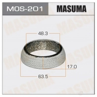 Кольцо уплотнительное глушителя 48.3x63.5x17 MASUMA 1422883837 RGUKN5 F MOS-201
