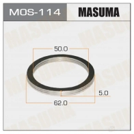 Кольцо уплотнительное глушителя 50х62 уп. 20шт MASUMA MOS-114 1422883826 1E1IOH V