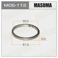 Кольцо уплотнительное глушителя 53х61 уп. 20шт MASUMA MOS112 LDX7C N 1422883853 S8RTA