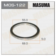 Кольцо уплотнительное глушителя 55х68 уп. 20шт MASUMA 1422883820 MOS-122 KY PE6