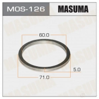 Кольцо уплотнительное глушителя 60х71 уп. 20шт MASUMA 1422883817 XJV S5O J0E0E3 MOS126
