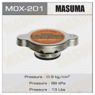 Крышка радиатора 0.9 kg/cm2 MASUMA Nissan Murano (Z51) 2 Кроссовер 2.5 dCi 4x4 190 л.с. 2010 – 2014 MOX-201 6R7 JS