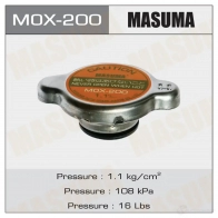 Крышка радиатора 1.1 kg/cm2 MASUMA CQVK 489 1422883748 MOX-200
