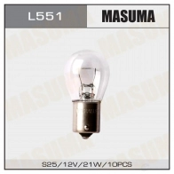 Лампа P21W (BA15s, S25) 12V 21W одноконтактная MASUMA L551 VURG JCW Bmw 5 (E60) 5 Седан 3.0 530 d 218 л.с. 2002 – 2005