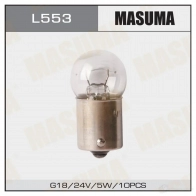 Лампа R5W (BA15s, G18) 24V 5W одноконтактная MASUMA R 2SQO L553 1422883758
