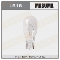 Лампа W16W (W2.1x9.5d, T16) 12V 16W MASUMA 1422883768 QK PUA7 L516