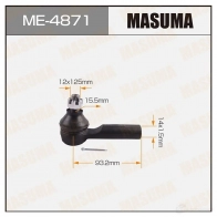 Наконечник рулевой MASUMA ME-4871 1422882445 Q5DWX I7 4560116681358