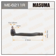 Наконечник рулевой MASUMA 4560116680801 1422882571 ME-6211R Z4X W2