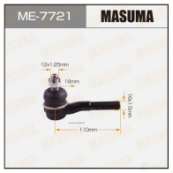 Наконечник рулевой MASUMA ME-7721 1422882557 E MUGR 4560116680467
