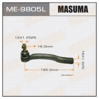 Наконечник рулевой MASUMA 1422882548 ME-9805L 4Q HWJ 4560116681846