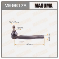 Наконечник рулевой MASUMA ME-9817R 4560116683291 Toyota Prius (XW30) 3 2008 – 2015 K07 F5M