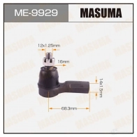 Наконечник рулевой MASUMA 1422882585 7HUN 7B ME-9929 4560116684540