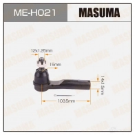 Наконечник рулевой MASUMA ME-H021 L OVFJ 4560116682393 Honda CR-V 3 (RE) Кроссовер 2.4 4WD (RE4) 168 л.с. 2006 – наст. время
