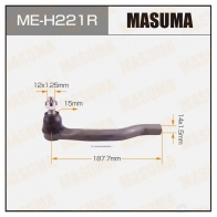 Наконечник рулевой MASUMA J7OD Z ME-H221R 4560116684533 Honda Civic