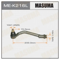 Наконечник рулевой MASUMA ME-K216L 4560116682881 P9Q9U JF 1422882599