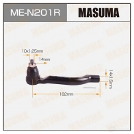 Наконечник рулевой MASUMA 1422882532 1LPN9 1 ME-N201R 4560116682492