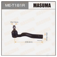 Наконечник рулевой MASUMA RZK1 6M 1439698064 ME-T181R