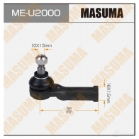 Наконечник рулевой MASUMA 1439698073 4O3 TT ME-U2000