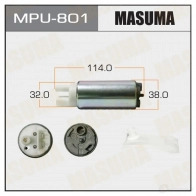 Насос топливный 100L/h, 3kg/cm2 сетка MPU-001 MASUMA E8BTAN H MPU-801 1422884604