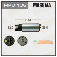 Насос топливный 100L/h, 3kg/cm2 сетка MPU-002 MASUMA MPU-105 1422884645 302 KL