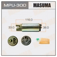 Насос топливный 100L/h, 3kg/cm2 сетка MPU-040 MASUMA 8SFP 1 1422884609 MPU-300