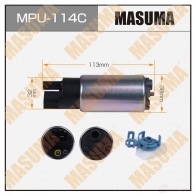 Насос топливный 145L/h, 3kg/cm2 сетка MPU-041, графитовый коллектор MASUMA K7V 64 MPU-114C 1439698579