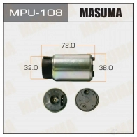 Насос топливный 85L/h, 3kg/cm2, 85L/h MASUMA MPU-108 L1 AO66 Toyota Highlander (U40) 2 Кроссовер 3.5 4WD (GSU45) 273 л.с. 2007 – 2013