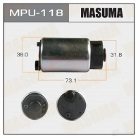 Насос топливный 85L/h, 3kg/cm2, 85L/h MASUMA 1422884617 MPU-118 Z UX6NG
