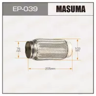 Гофра глушителя Interlock 76x205 MASUMA EP039 1422887894 7W 6JWA