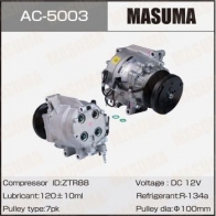 Компрессор кондиционера MASUMA 1440255190 8 62JZ AC-5003