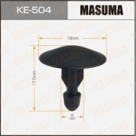 Клипса пластиковая MASUMA 1440255298 J 8SXZB KE-504