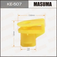Клипса пластиковая MASUMA 1440255301 KE-507 O S1G9