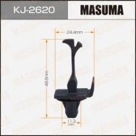 Клипса пластиковая MASUMA KJ-2620 C S3T2 1440255305