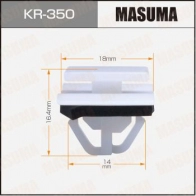 Клипса пластиковая MASUMA 1440255310 9FQU 9 KR-350