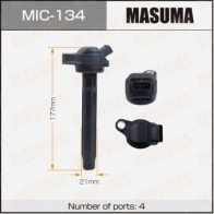 Катушка зажигания MASUMA 1440255481 IF T7CX MIC-134