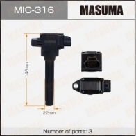 Катушка зажигания MASUMA N HBE5SN MIC-316 1440255485