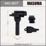 Катушка зажигания MASUMA VMAI P 1440255493 MIC-807