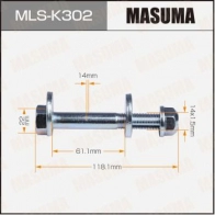Болт-эксцентрик MASUMA MLS-K302 817 NO 1440255528