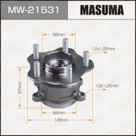 Ступичный узел MASUMA L7 K2W MW-21531 1440255597