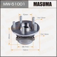 Ступичный узел MASUMA JOLOAY 5 MW-51001 1440255608