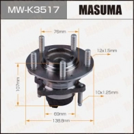 Ступичный узел MASUMA MW-K3517 MI IZC 1440255679