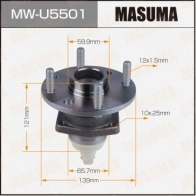 Ступичный узел MASUMA 09UQRY Y 1440255692 MW-U5501