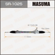 Рейка рулевая (левый руль) MASUMA 1440255748 SR-1025 AP8D I