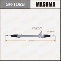 Рейка рулевая (левый руль) MASUMA Y7XM4 RH SR-1028 1440255751