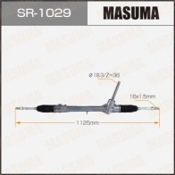 Рейка рулевая (левый руль) MASUMA SR-1029 5X1Y 3 1440255752